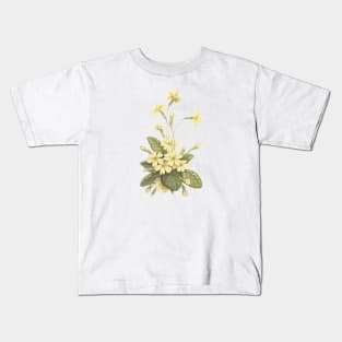 Primrose Flower Vintage Botanical Illustration Kids T-Shirt